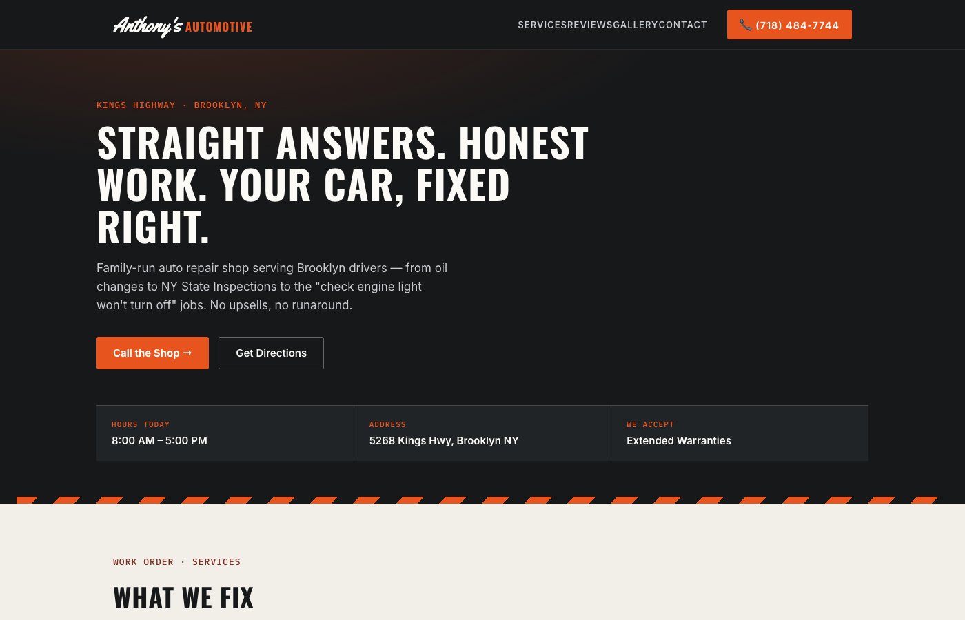 Website refresh preview